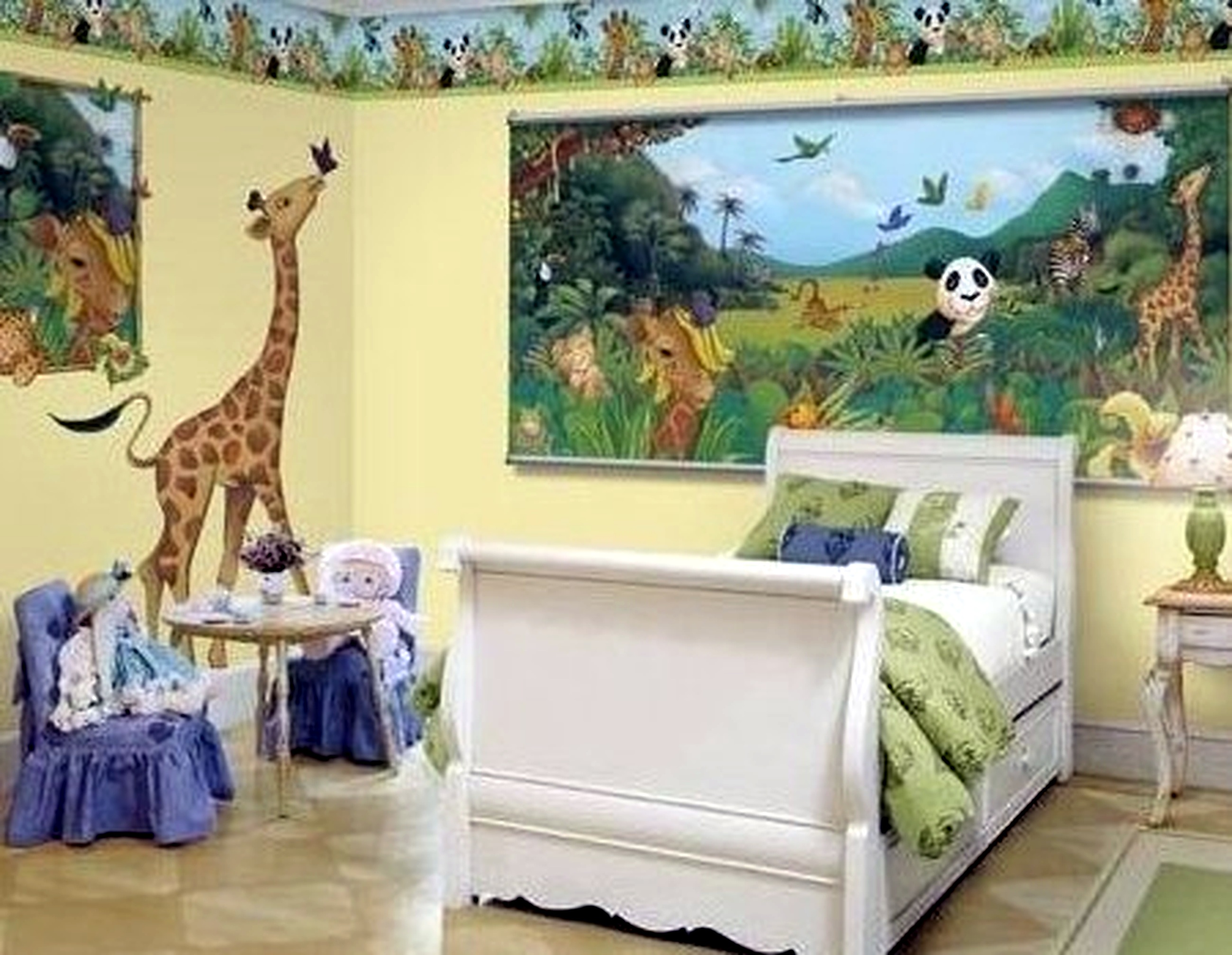 Wall painting child's bedroom supports child growth phase: Dream As Ballerina In Childs Bedroom Wall Painting