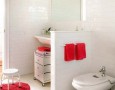 Achieving Success in Children Toilet Training by Designing Fun Bathroom: Clean and neat pre school lavatory with white color
