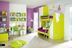 Amazing Childrens Rooms In Purlpe And Green Colors 600x367 1 Scaled