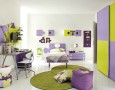 Amazing Kids Bedrooms with Colorful Color Scheme Ideas: fun bedrooms with green and purple color