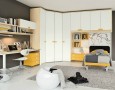 Amazing Kids Bedrooms with Colorful Color Scheme Ideas: modern kids beds with white and grey color