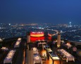 Amazing Lebua at State Tower Hotel and Club Interior Design and Facilities: Beautiful Sicoro sky bar restaurant exterior design with adorable night view