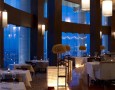 Amazing Lebua at State Tower Hotel and Club Interior Design and Facilities: The exclusive Mezzaluna diningroom with the best interior design in white theme