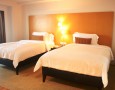 Amazing Lebua at State Tower Hotel and Club Interior Design and Facilities: lovely double room interior decoration with cream woven rug and white bedding