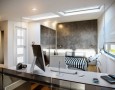 Amazing Modern Office Design: Black modern bedroom office decorating tips