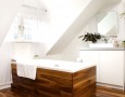 Amazing Up-to-date Bathroom Remodeling Design Idea: white Luxurious rustic bathrooms with wooden floor