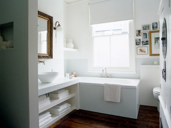  : White Modern Bathroom Remodeling Design Picture