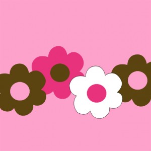 Article collections for pink bedroom decoration: Flower wall decoration collection for pink bedroom