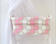 Baby furniture: baby dressers, sleeping bag, bassinet and push cart: pink Cariibo bassinet for baby