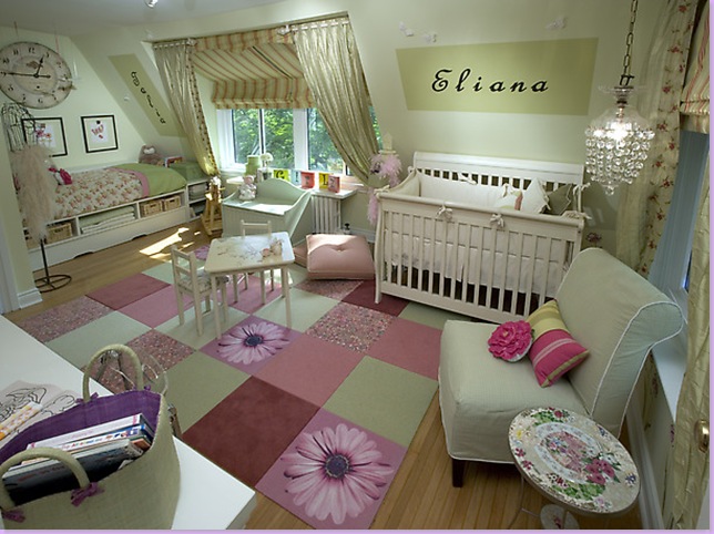 Elegant girl baby bedrooms design ideas