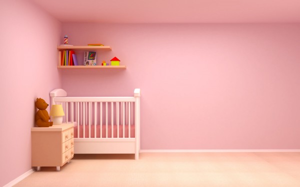 Beautiful baby girls bedroom design style ideas: baby s room decorating ideas with pink color and pink baby cribs 600×375 1