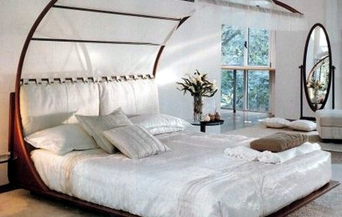 beautiful bed canopy curtain