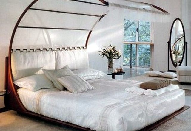 beautiful bed canopy curtain