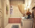 Best Modern Bathroom Design Ideas 2011 for Wide Spaces with Amazing Pattern: modern bathroom vanities with multifunction place for laundry
