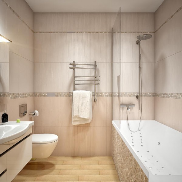 : White Simple Bathroom Decor Pictures With Mini Glass Separator And White Bath Up One Toilet And Hanging Vanities