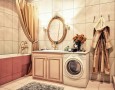 Best Modern Bathroom Design Ideas 2011 for Wide Spaces with Amazing Pattern: wide bathroom interior design combined with laundry room