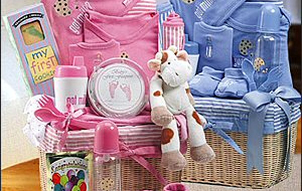 : Pink And Blue Baby Gift