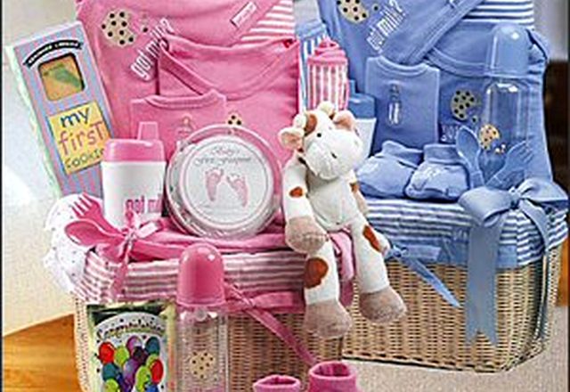 : Pink And Blue Baby Gift