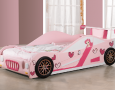 Buy The Best And New Car Beds For Girls: Dashing and New Pink Love wood assemblies car bed