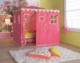 Camp concept in children bedroom for active children: Pink camp concept for calm children