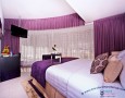 Comfortable Auris Metro Central Hotel Apartments and The Wonderful Purple Interior Designs: Adorable purple decoration for a President Suite luxury bedroom in auris metro hotel