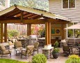 Contemporary and elegant outdoor living room design ideas: bright outdoor living room