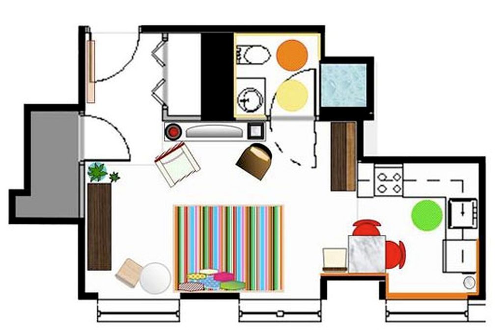 Cool Apartment Layout Ideas 2