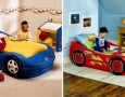 Cool children car beds for toddler boy bedroom design ideas: contemporary twin car bed for boy bedroom decorating ideas