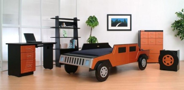 : Dramatic Childrens Car Beds For Boys Bedroom Decorating Ideas