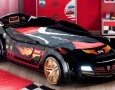 Cool children car beds for toddler boy bedroom design ideas: modern hot wheel child car bed theme for boys bedroom