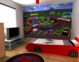 Cool children car beds for toddler boy bedroom design ideas: nice kids car beds boys themed bedrooms and car boys bedroom wallpaper
