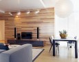 Cool Livingroom Interior Design for Wide Space: brown living room ideas with wood texture wall