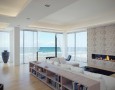 Cool Livingroom Interior Design for Wide Space: wonderful white living room on the seaside