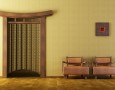 Couches for Small Living Rooms for Modern and Minimalist Spaces: living room unique curtains with japanese style and two chairs