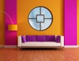 Couches for Small Living Rooms for Modern and Minimalist Spaces: space saving living room furniture with single cool soffa in white brown and purple colors