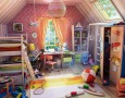 Cute Bedroom Design for Kid with Cartoon Characters Theme: bedroom designs for kids with multifunction use