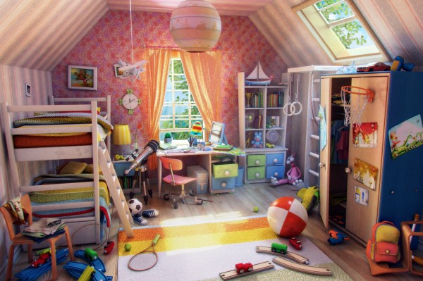 : Bedroom Designs For Kids With Multifunction Use
