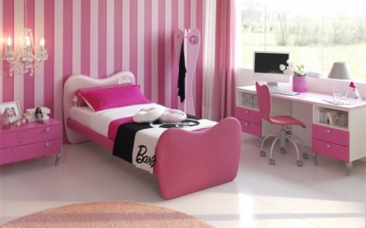 : Minimalist Modern Girl Children Bedroom Design