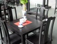 Designing A Restaurant with Best Interior Design Concept: designing a restaurant with black elegant dining table made of wood