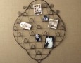 Elegant and modern metal wall decoration: Creative modern metal wall photo holder decoration