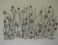 Elegant and modern metal wall decoration: Exotic modern bubble plant metal wall decoration