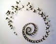 Elegant and modern metal wall decoration: Modern classy butterfly metal wall decoration