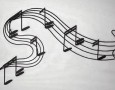 Elegant and modern metal wall decoration: Modern melodic metal wall decoration