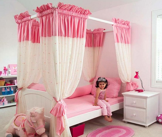 Feminine and gentle pink teenager’s bedroom design ideas: Feminine and gentle pink teenager’s bedroom design ideas: Elegant pink teenager’s bedroom idea