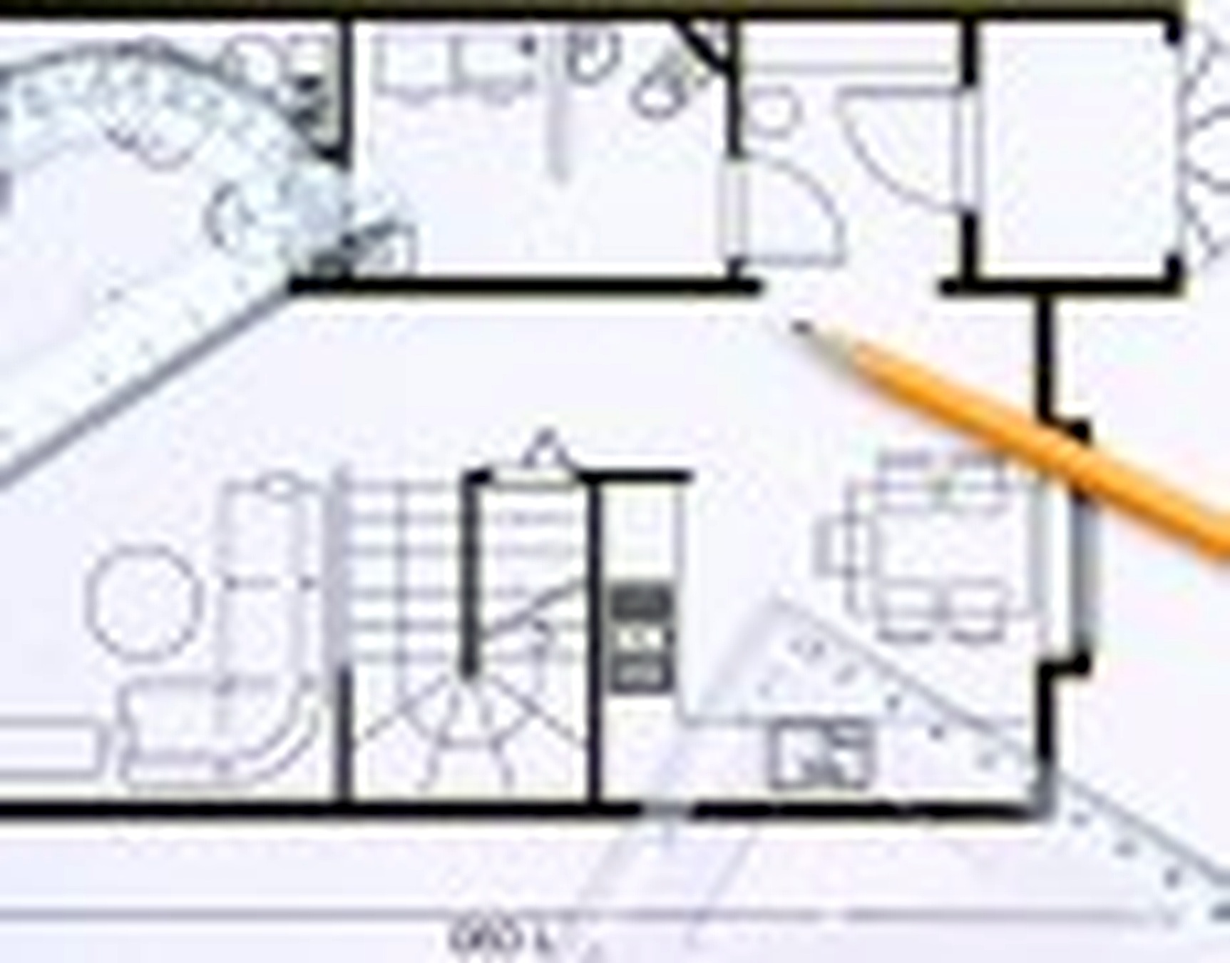 Good 3D Building Scheme and Floor Plans Ideas for House and Office Design: Manual-blueprint-examples-of-a-house-with-the-protraktor-ruler-and-drafting-triangle