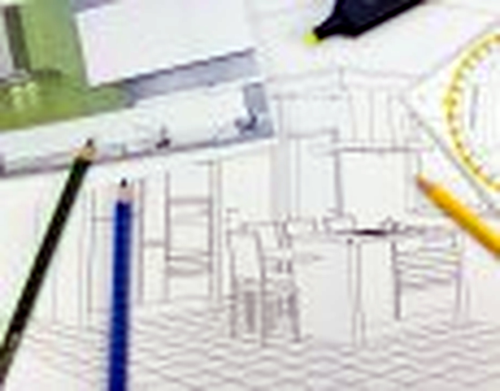 Good 3D Building Scheme and Floor Plans Ideas for House and Office Design: custom-building-scheme-for-dining-cum-kitchen-design-idea