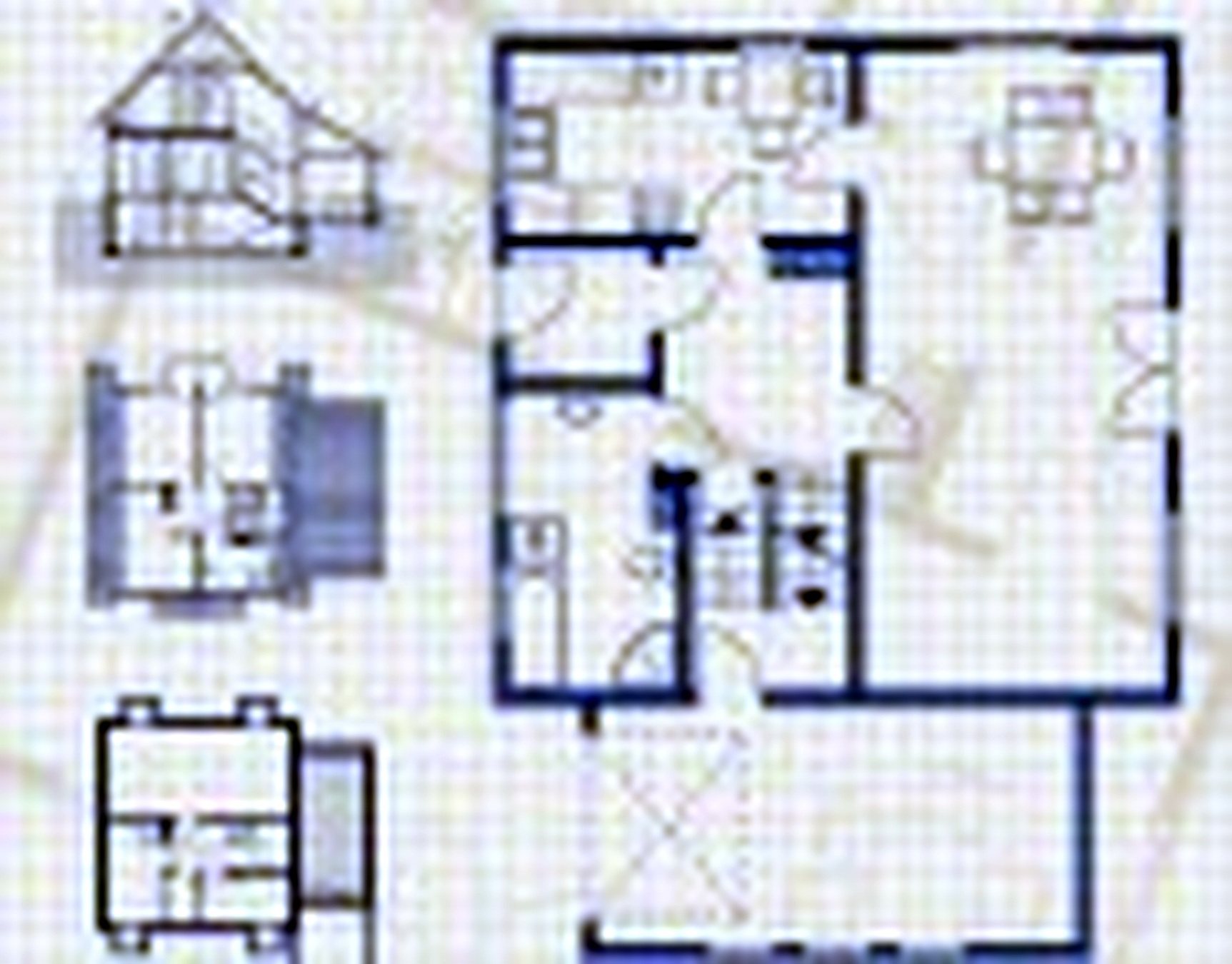 Good 3D Building Scheme and Floor Plans Ideas for House and Office Design: three-storey-house-blueprint-with-vertikal-and-horisontal-view