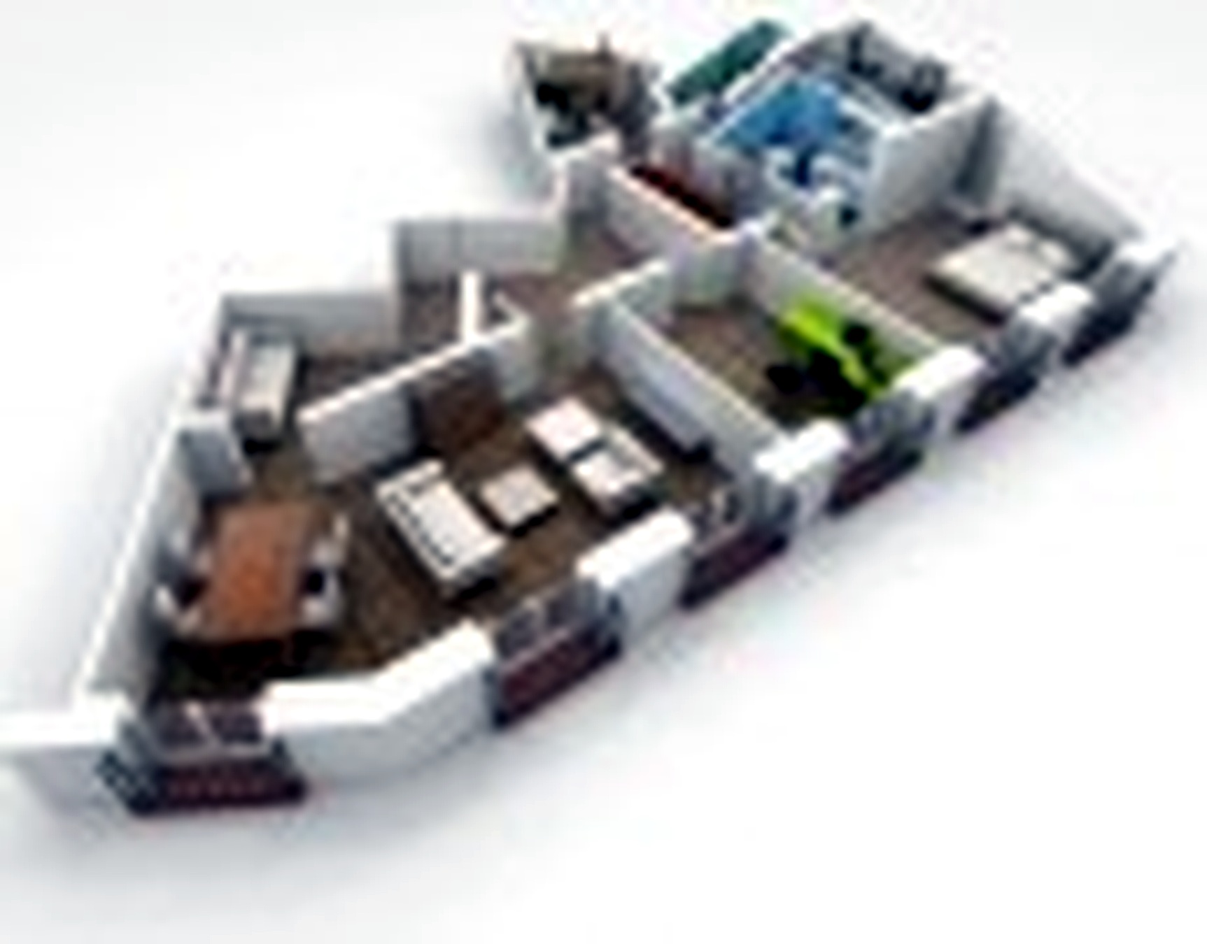 Good 3D Building Scheme and Floor Plans Ideas for House and Office Design: unique-shape-of-a-building-scheme-for-home-design-idea-with-balcony-each-room