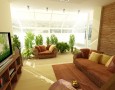 How to Set Up and Arrange A Living Room: how to arrange furniture in living room with decorative plants pottery barn and cabinet shelving
