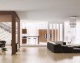 How to Set Up and Arrange A Living Room: how to set up a living room couch and chair with a sectional in white and brown colors